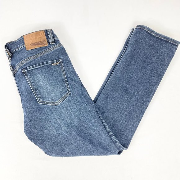 Mens Volcom Vorta Slim Straight Denim Jeans 30 - Picture 1 of 12
